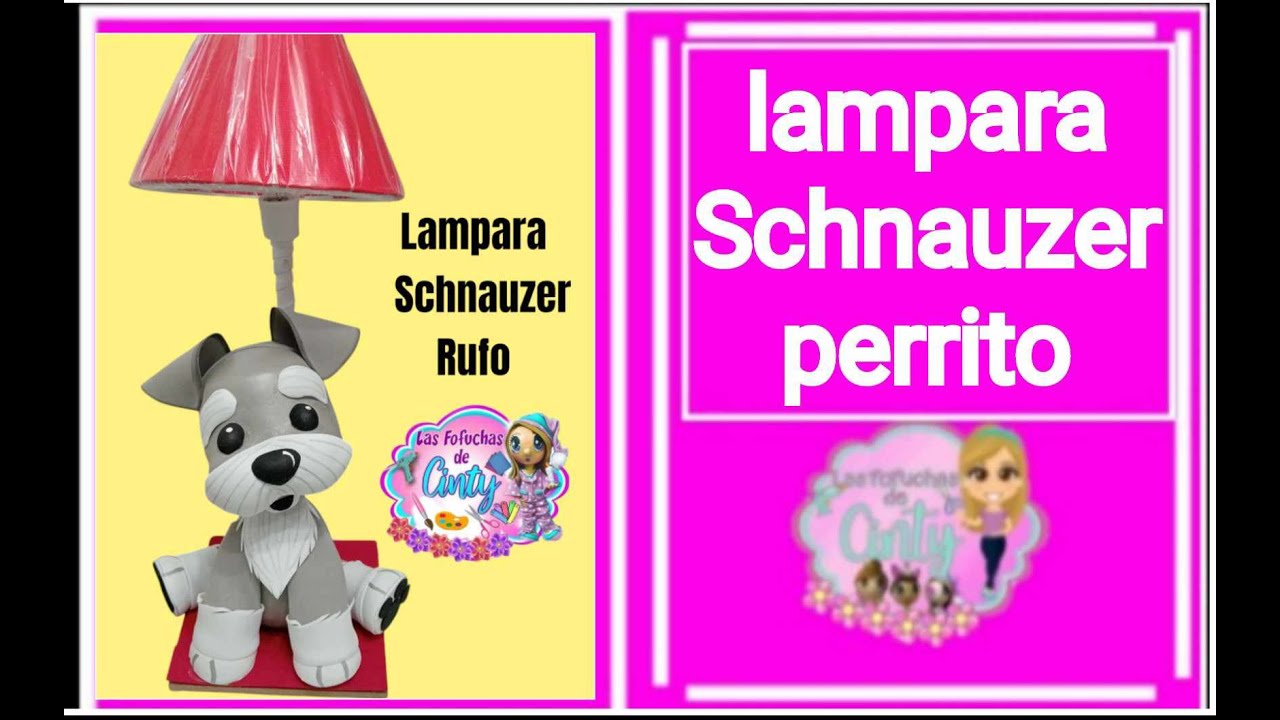 clase 1109 lampara schnauzer perrito
