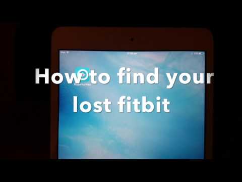 Видео: Как мне найти мой потерянный fitbit вдохновить?