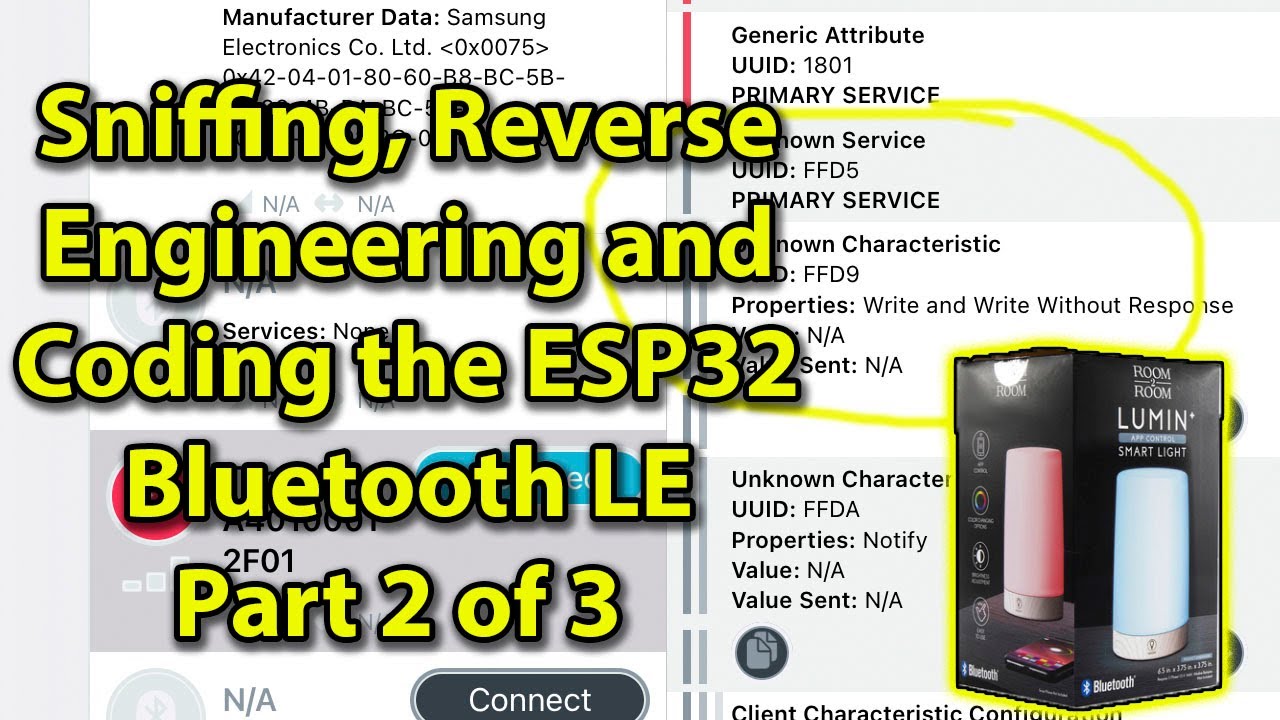 Анализ, обратная разработка и кодирование ESP32 Bluetooth LE. Часть 2 из 3