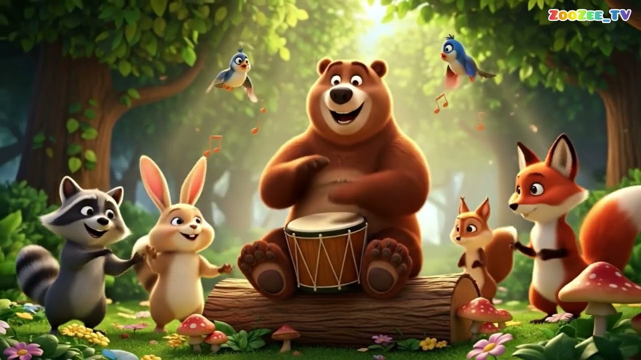 The Forest Parade 🌳 | Cute Animal Cartoon for Kids | Veo 3 