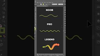 Noob vs Pro vs Legend: Illustrator Blend Tool #illustrator #designtips #shorts
