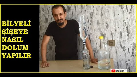 Bilyeli şişeye nasıl dolum yapılır