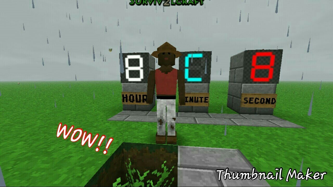 How to make clock in survivalcraft 2 YouTube