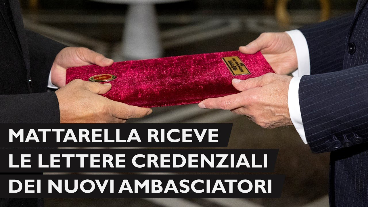 Il Presidente Mattarella riceve le lettere credenziali dei nuovi Ambasciatori