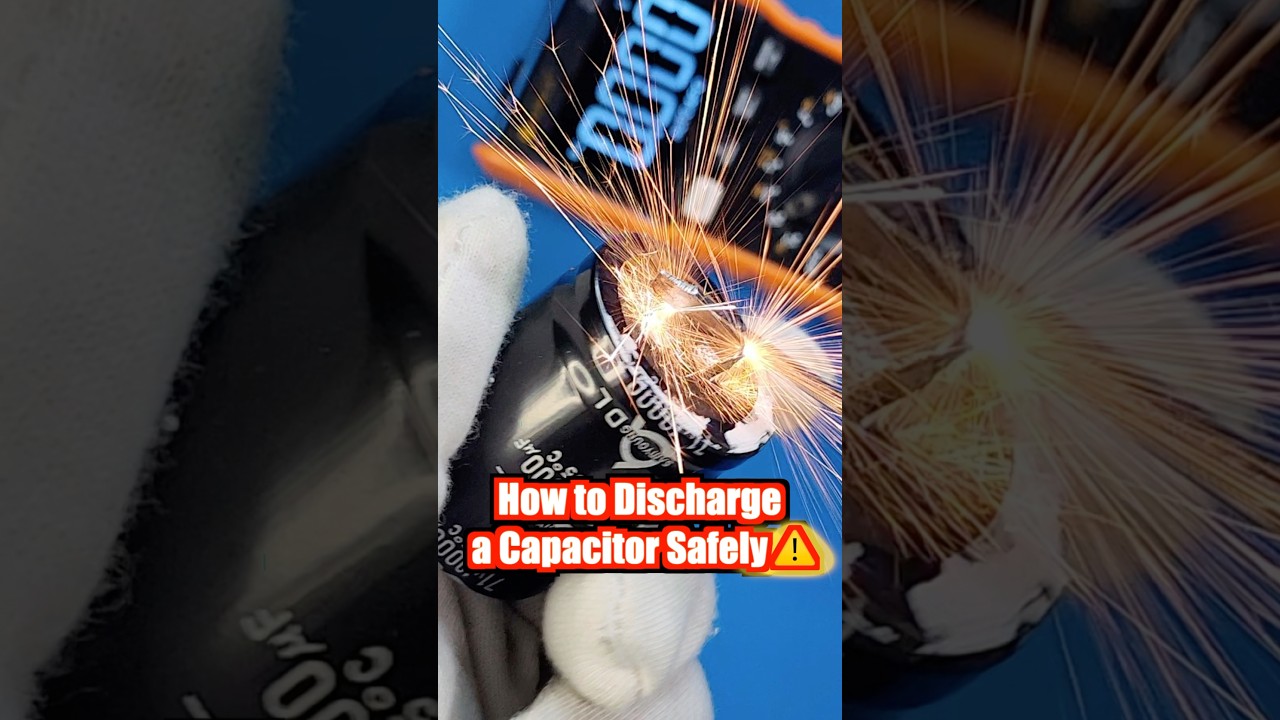 Never Do This! The Safe Way to Discharge Capacitors ⚠️