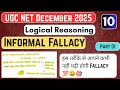 #10 Informal Fallacy/अनौपचारिक भ्रांति part 01 | Complete LR For Paper-1 | LR | UGC NET Dec 2025