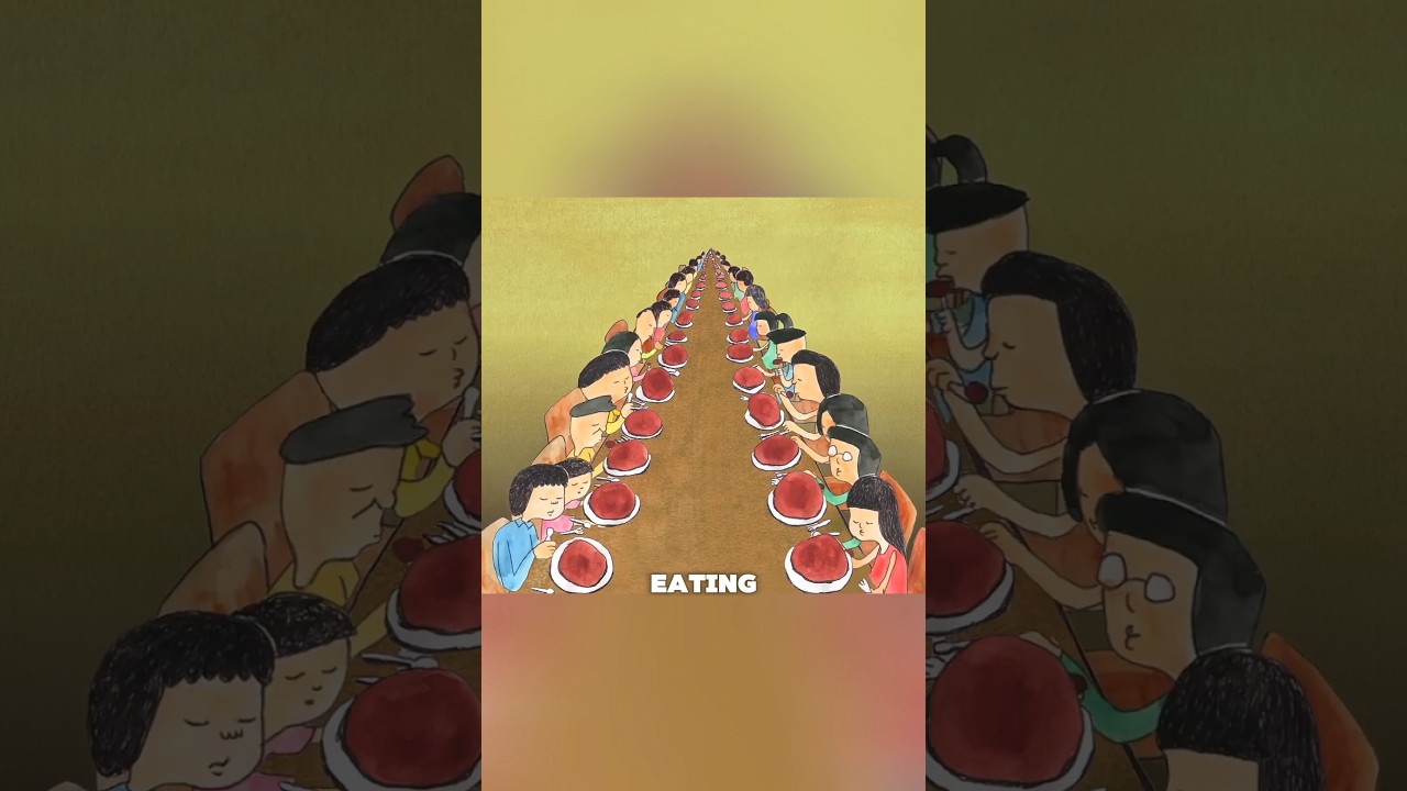 Strange Transformations While Eating #trinding #animation #shorts
