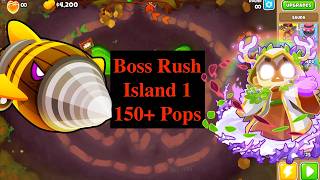 BTD 6 Boss Rush Island 1 | Pops 150+ | Dreadbloon | Voiceover | BTD6 Boss Rush Tutorial
