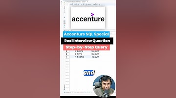 Top Accenture SQL Interview Question You Must Know | How to Find Nth highest Salary SQL query
