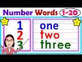 Number words  spelling  learn the number words  1 20  lesson for kids