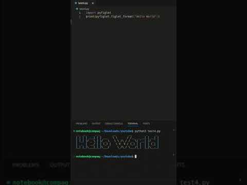pyfiglet