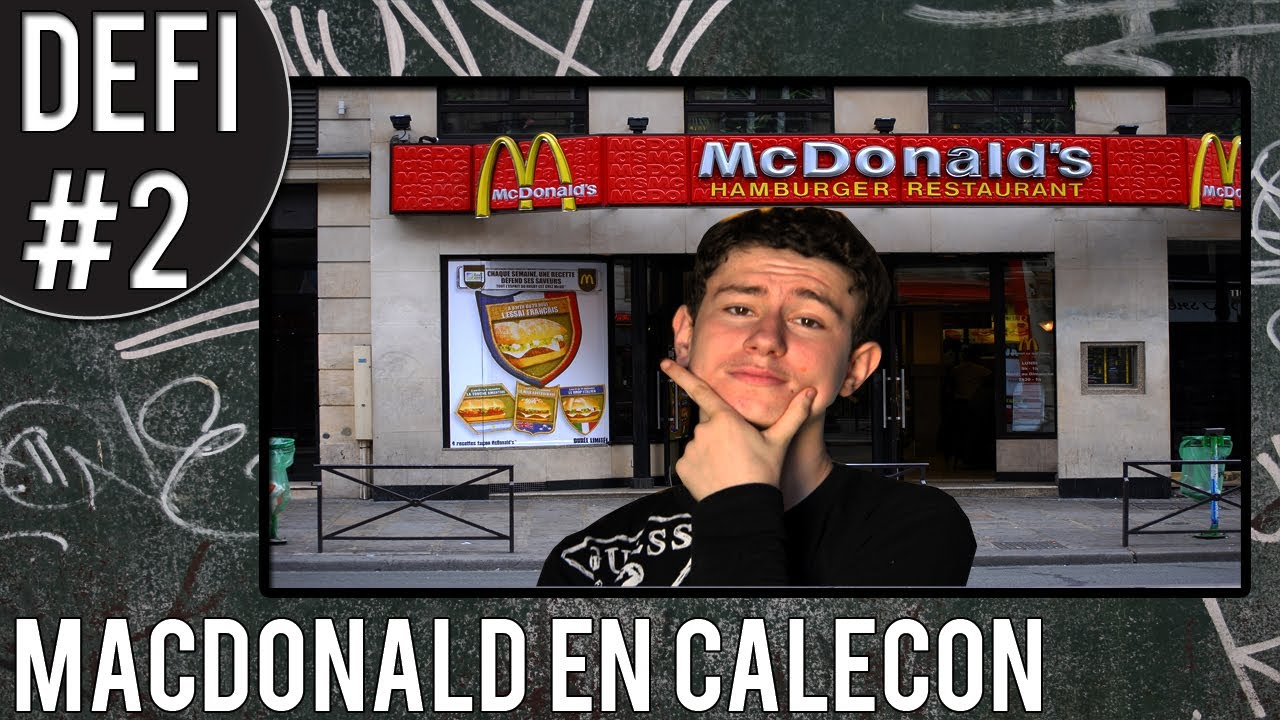 Défi #2: Aller a Macdonald en Caleçon - YouTube