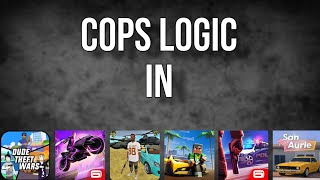 Cops logic in GTA parody games for phones