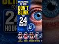 What happens if you don't blink for 24 hours? 🥱#shorts #humanfacts #shortsfeed