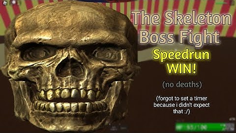 The Skeleton Boss Fight || Solo ||Item Asylum