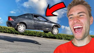 ￼Stealing my Best Friends car and jumping it!