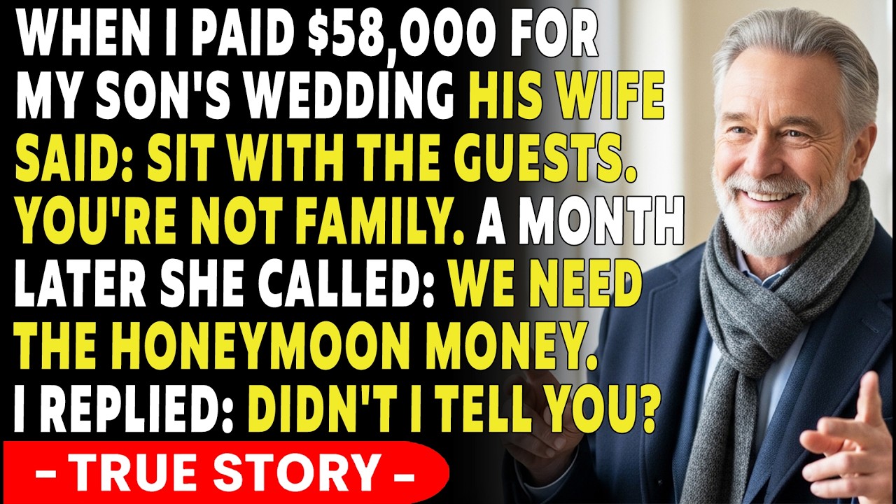I Paid $58,000 For My Son's Wedding - And His Wife Said: "Sit With The Guests." | TRUE STORY