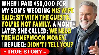 I Paid $58,000 For My Son's Wedding - And His Wife Said: "Sit With The Guests." | TRUE STORY