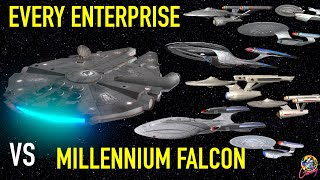 Every Enterprise VS The Millennium Falcon - Star Trek Starship Battles screenshot 1