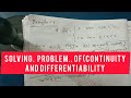 06 Solving Problem Of (Continuity And Differentiability) Syllabus For B.Sc (Honour's)Lec:6