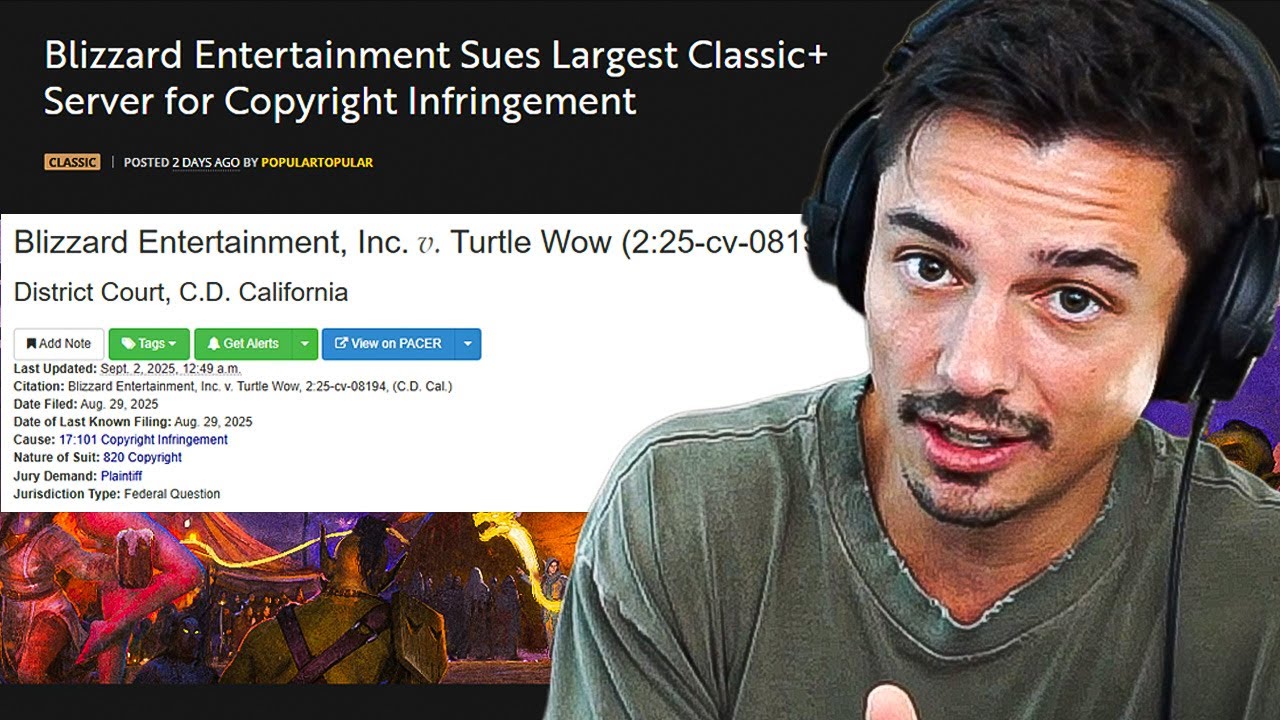 Turtle WoW Is Being SUED By BLIZZARD! YouTube