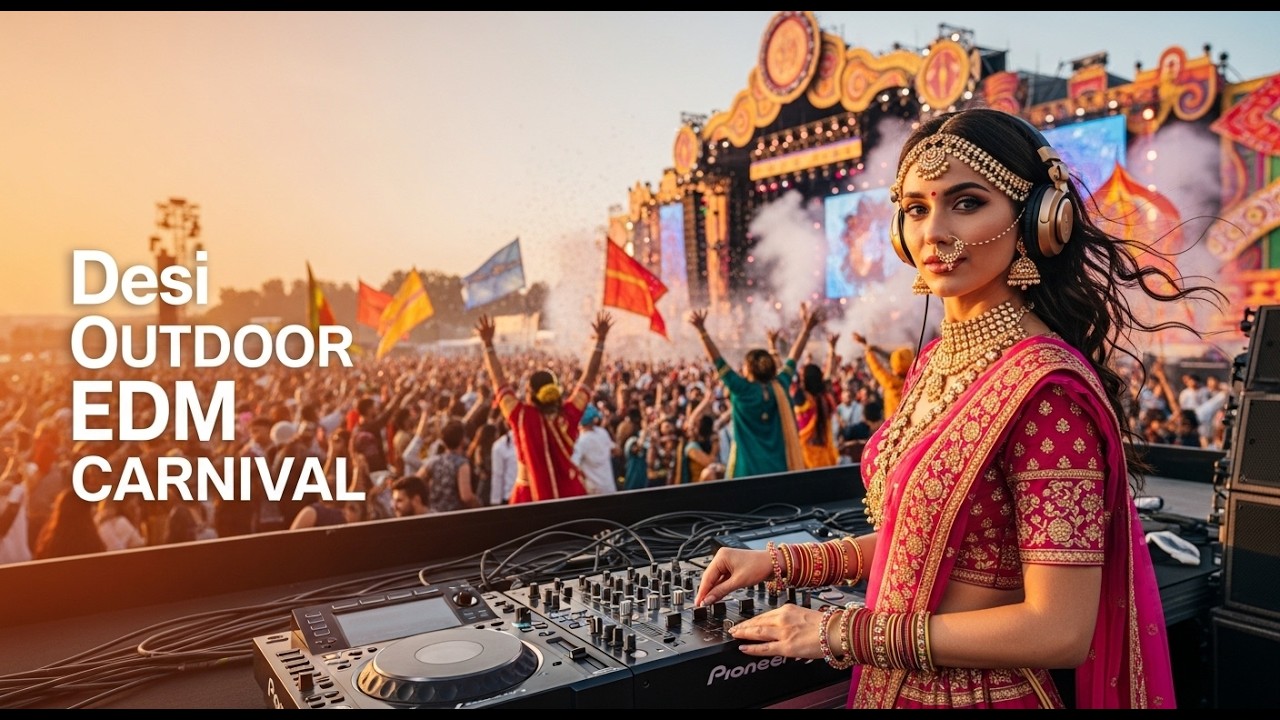 Desi Outdoor EDM Carnival 2026 | Massive Bollywood Dance Festival Experience