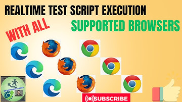 31. Realtime test script execution process with all supported browsers
