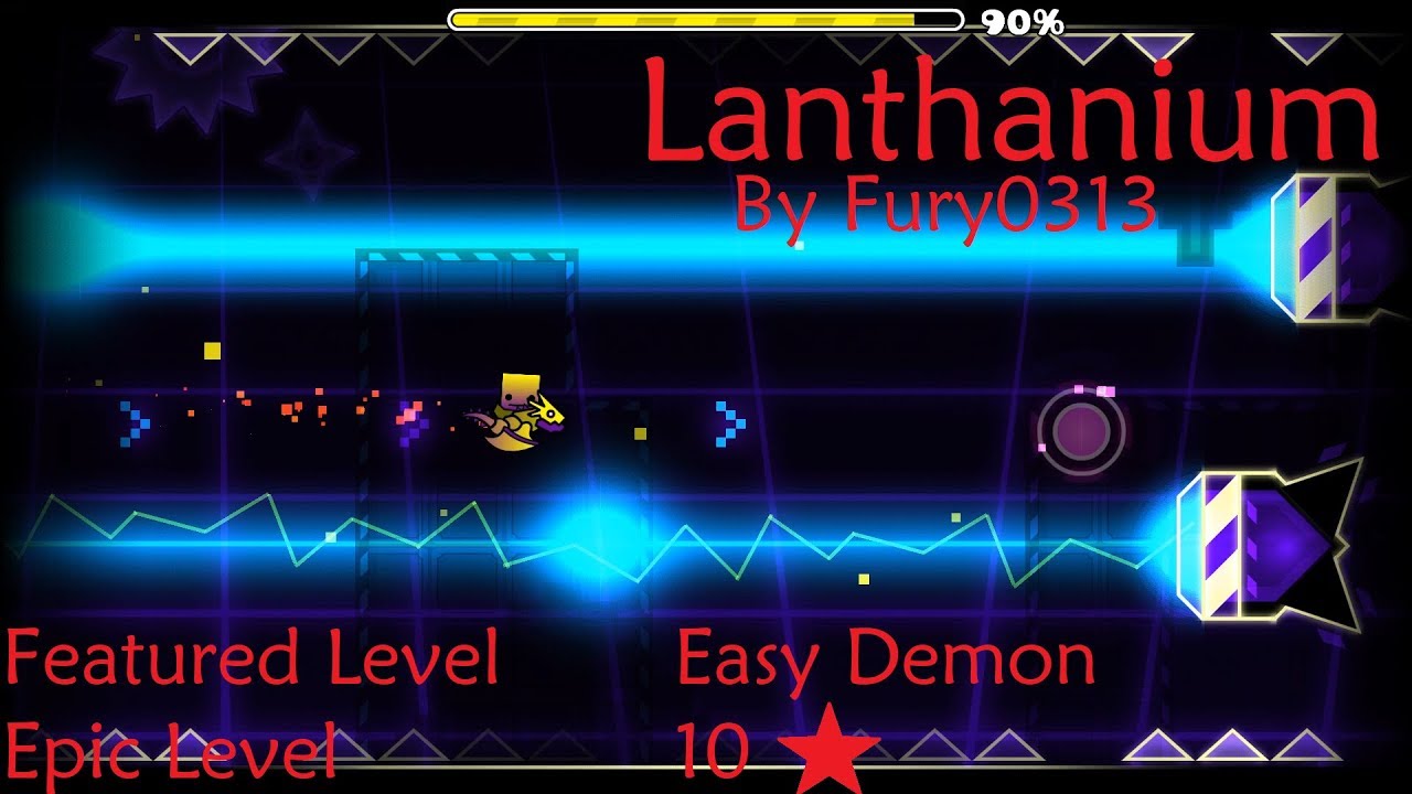 Geometry Dash - Lanthanium {[by Fury0313] All coins} ~Xiprus~
