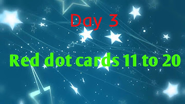 Red Dot card program   Day 3 Cycle 1 using Shichida’s 65 Day Program