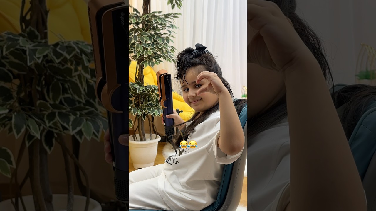 Saçı düzləşdirdik | Hədiyyəni açdıq 😍