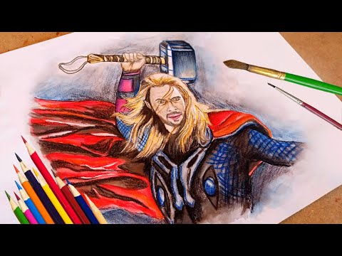 Desenhando o Novo Thor (God of War: Ragnarök) - Speed Thor God of
