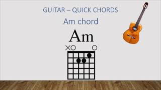Am Chord - Guitar Quick Chords
