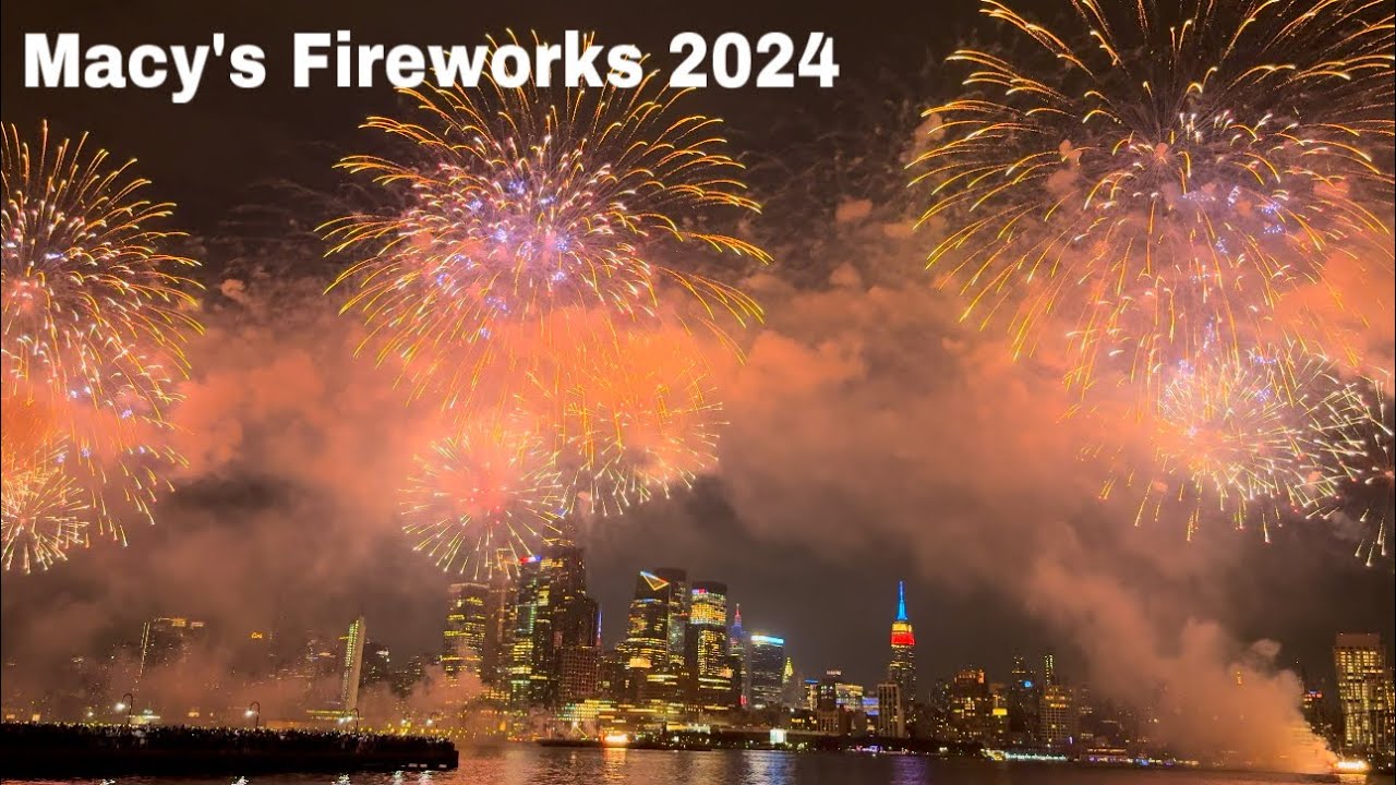 Macys 4th July Fireworks 2024 From The Hudson River 4khdr Largest 