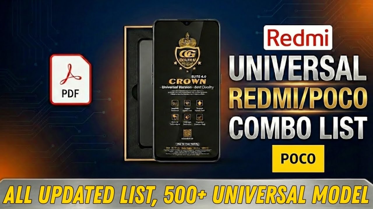 Redmi Universal Combo List | Redmi Universal Folder List | Universal Mobile Folder List
