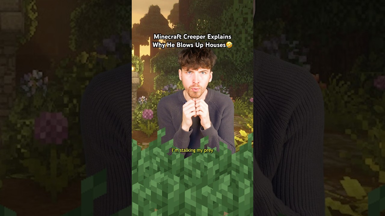 Крипер из Minecraft объясняет, почему он взрывает дома🤣