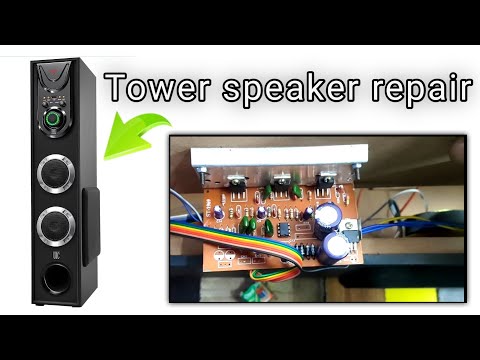 Tower speaker repair || Tower speaker को घर में ठीक करें || Bluetooth Party Subwoofer repair