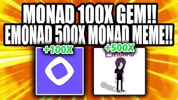 MONAD 100X CRYPTO GEM!! EMONAD 500X MONAD MEME!!
