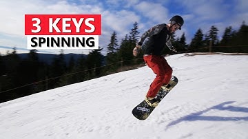 3 Keys for Spinning on a Snowboard - Beginner Snowboarding Tricks
