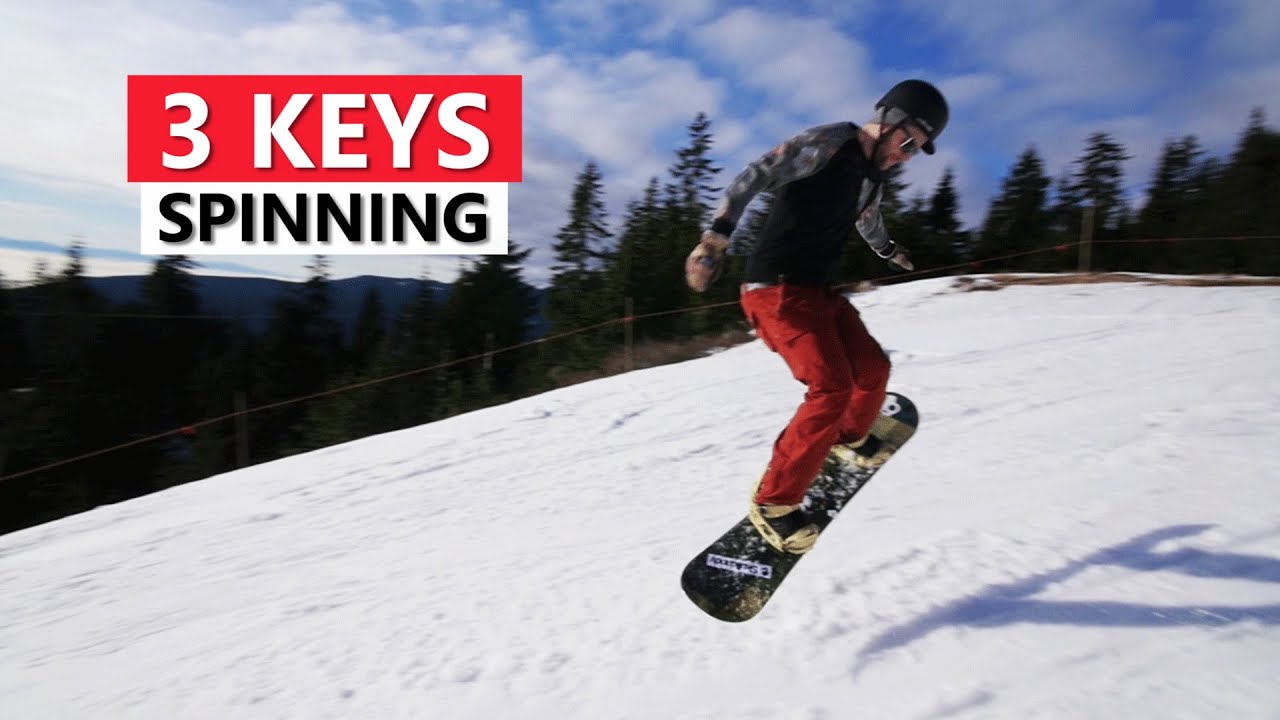 3 Keys For Spinning On A Snowboard Beginner Snowboarding Tricks pertaining to Snowboard Tricks Beginner