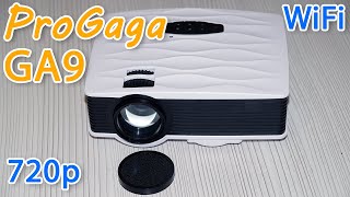 Progaga GA9 домашний проектор с разрешением 720P и поддержкой WiFi2800 lm