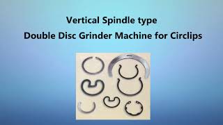 Vertical Spindle type Double Disc Grinder Machine for Circlips