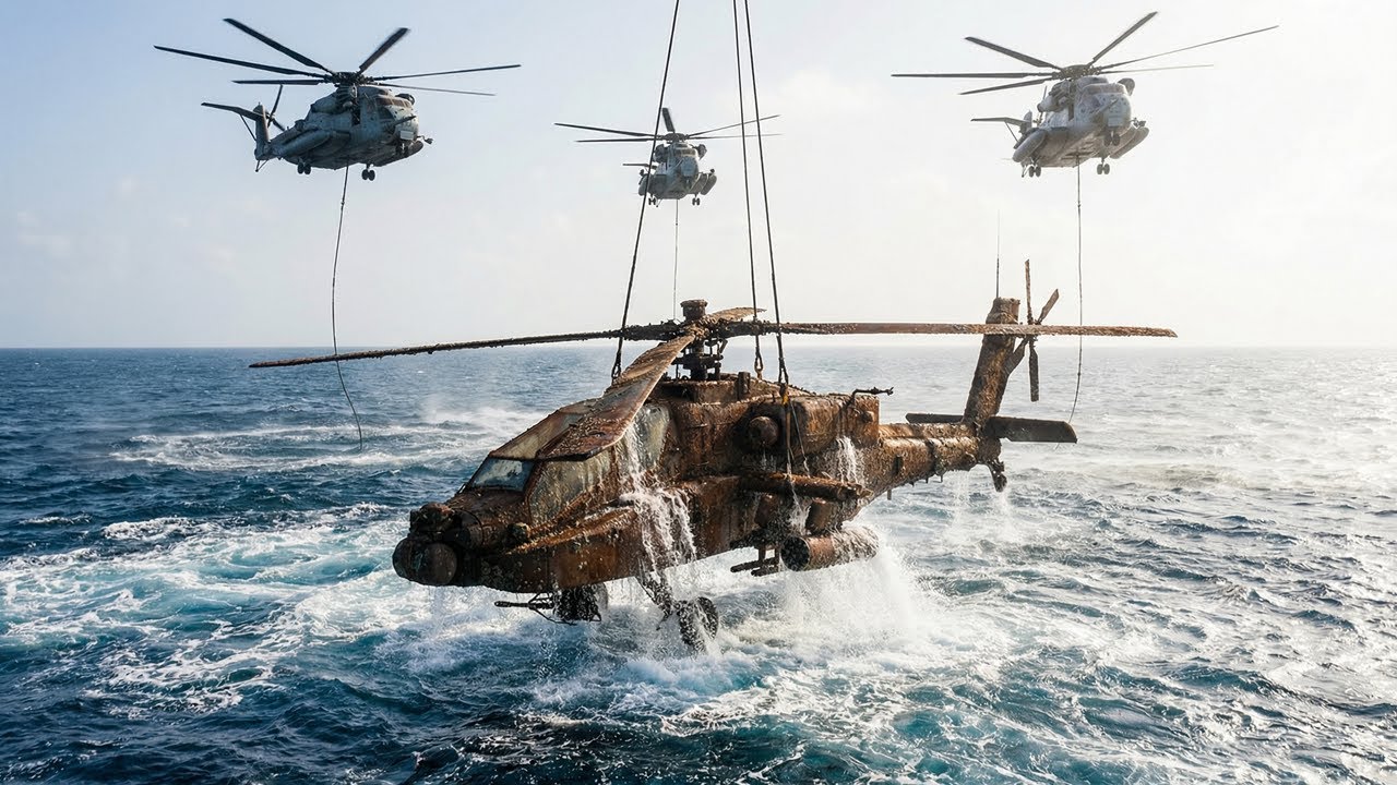 Unbelievable Discovery — Finding an AH-64 Apache in the Deep Ocean and Restoring It to Glory Salvage