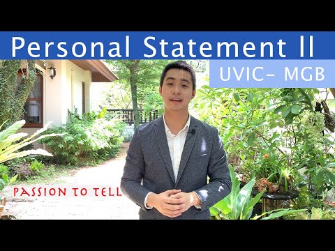 UVic MGB - Personal Statement II (Pichaya Buakhaow)