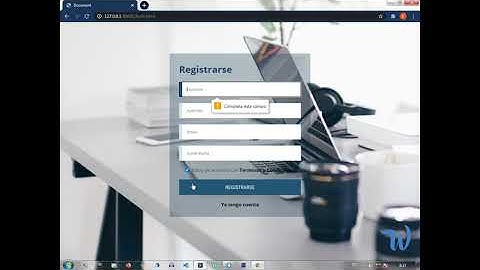 Formulario en HTML y CSS 2020