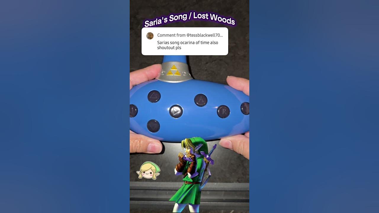Saria's Song  / Lost Woods 🍃🌳 #ocarinaoftime #electronicocarina #zelda #tloz #lostwoods