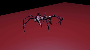 Arachnid Creature Walk Test (Hand-animated limbs) - Work in Progress