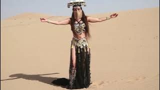 belly dance in desert by Zulfiya