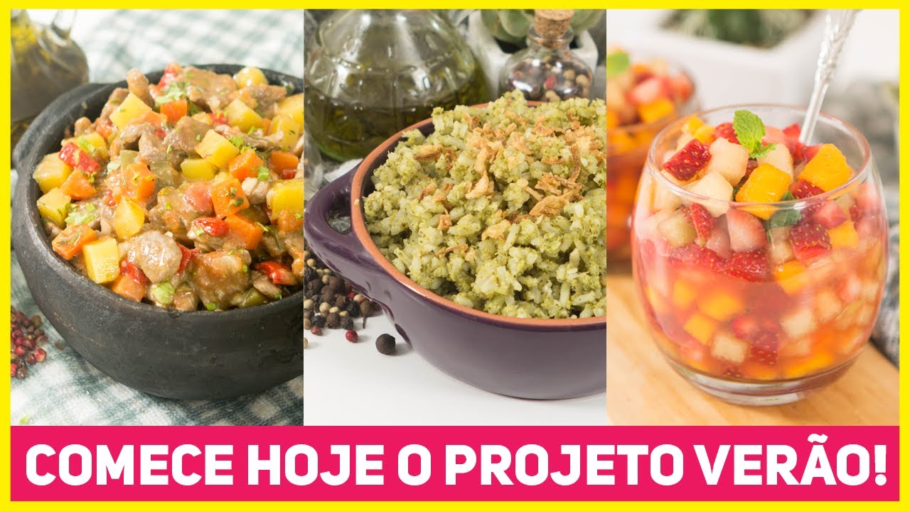 3 RECEITAS MUITO FÁCEIS PARA TE AJUDAR NO PROJETO VERÃO! Receitas Deliciosas e Saudáveis