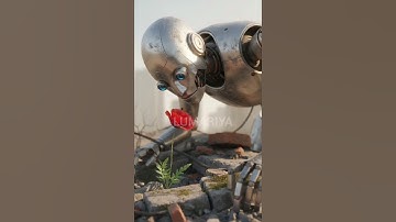 The Lonely Robot 🥀🥀#lumariyachannel #aivideo #ai #animation #robot