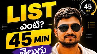 Python Lists | Telugu | Questprogramming.